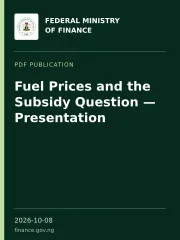 Thumbnail for Fuel Prices and the Subsidy Question — Presentation